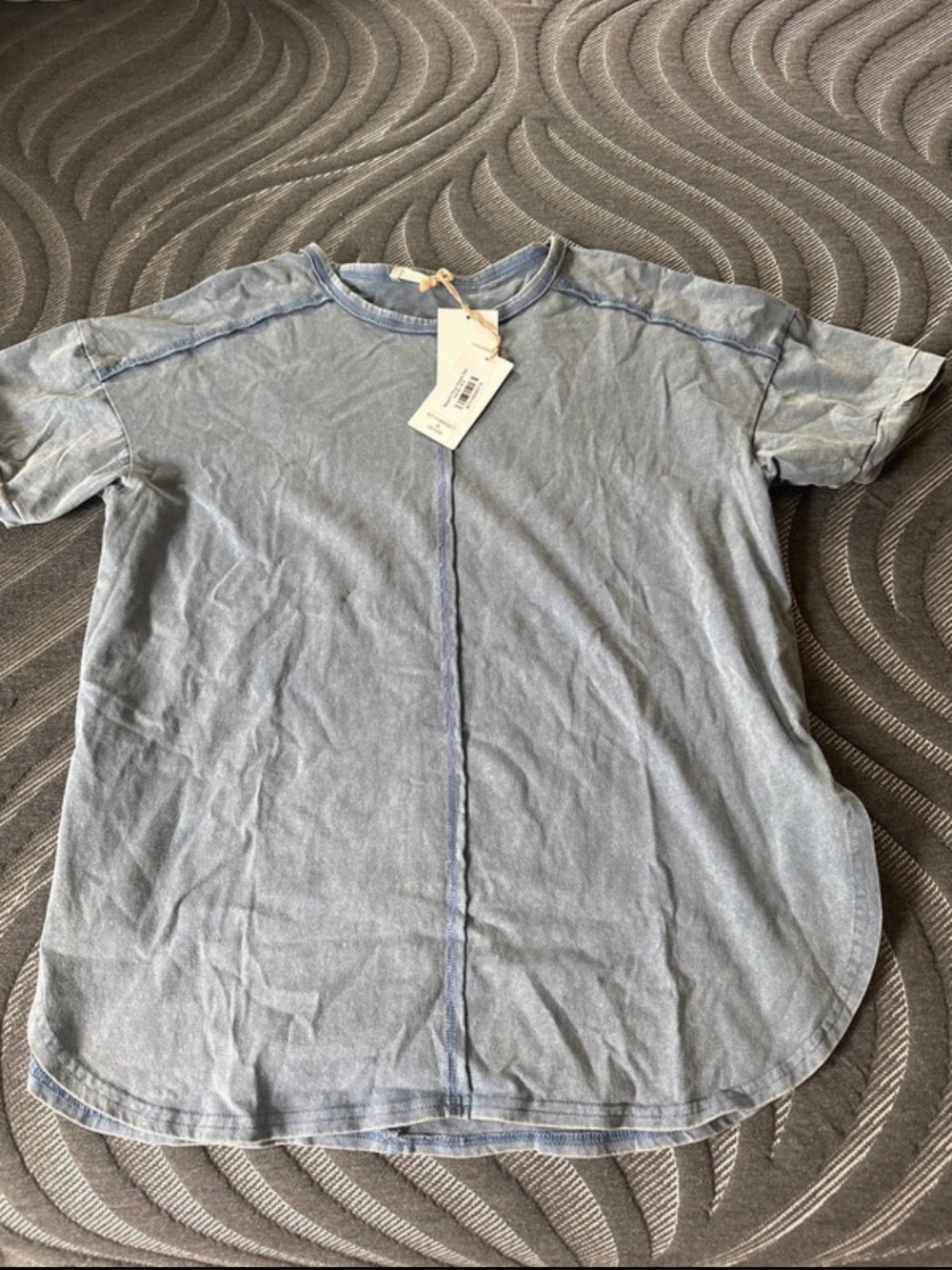 Women's Short Sleeve Tee - Light Blue Washed